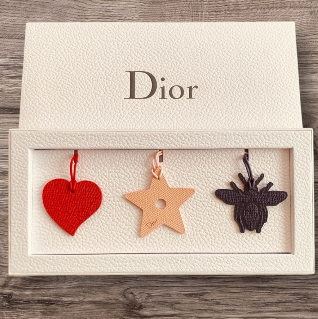 New Dior Leather Ornaments  Handbag Accessories Vip Gift Set